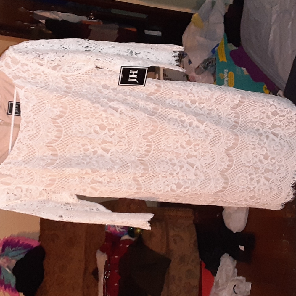 White lace mid length